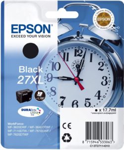 Epson Alarm Clock 27 XL Black Ink Cartridge